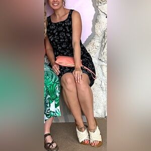 EUC Vintage 90s Tropical Icon Mini Vacation Dress size 8 P